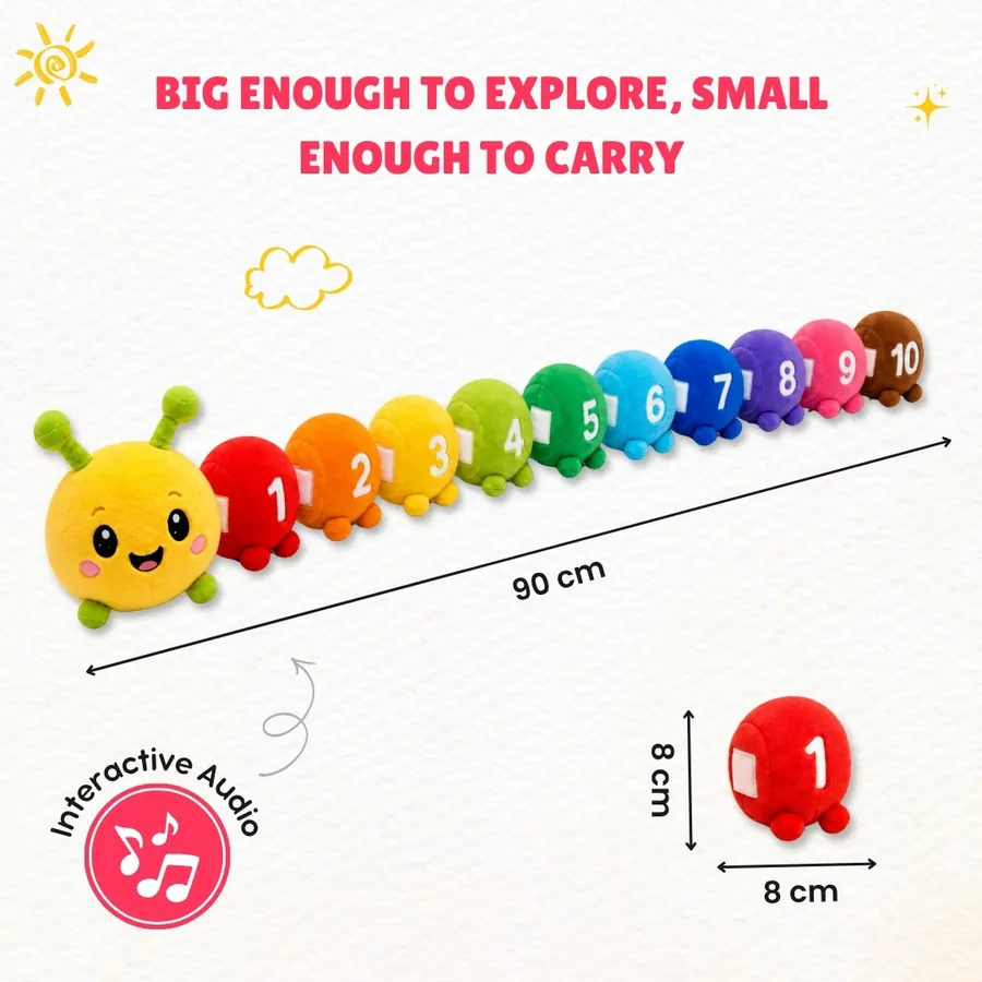 Big enough to explore, small enough to carry — 90 cm long, each segment 8 cm